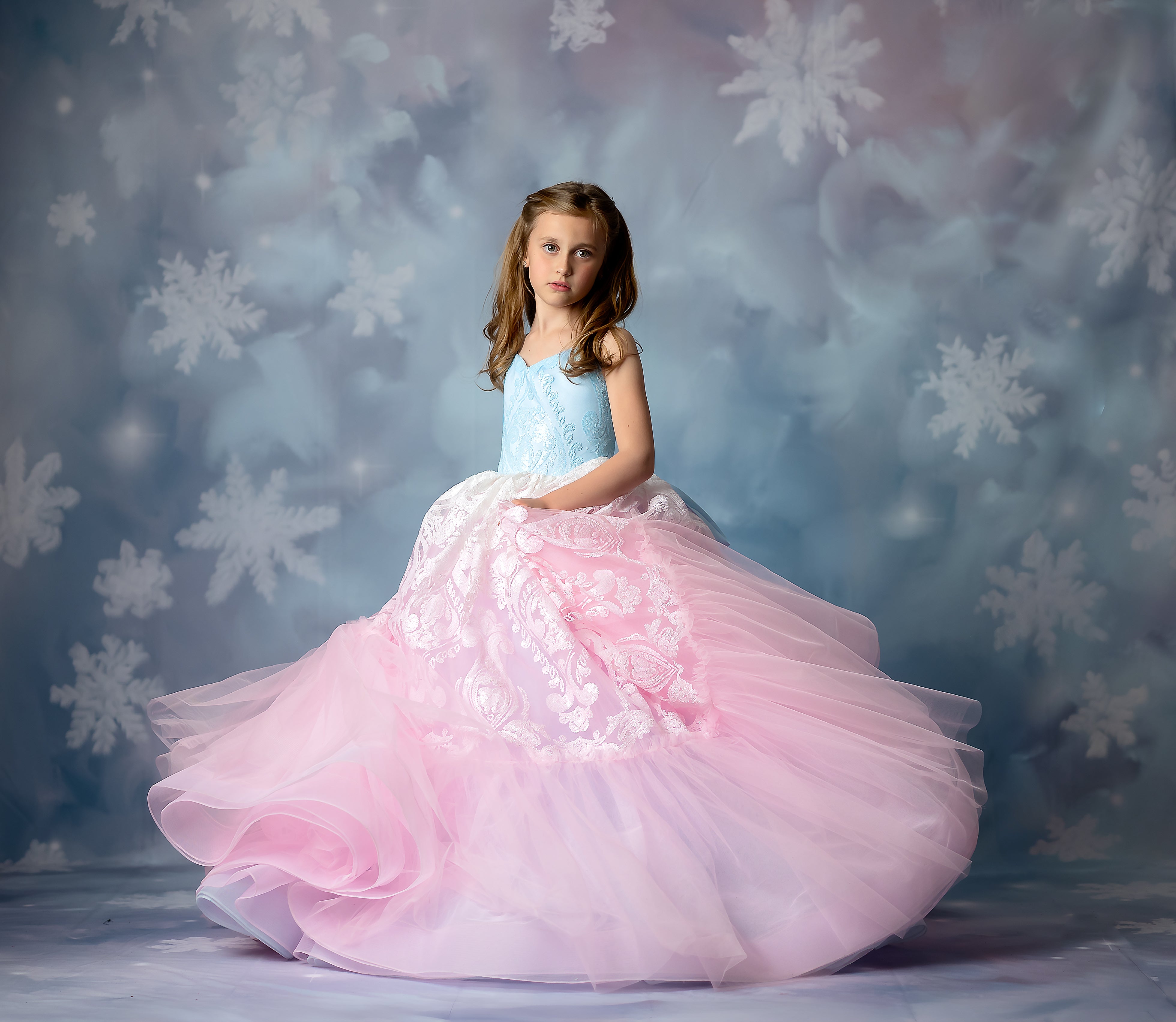 "Sugar Kisses" Floor-Length Dress  (4 Year - Petite 5 Year)