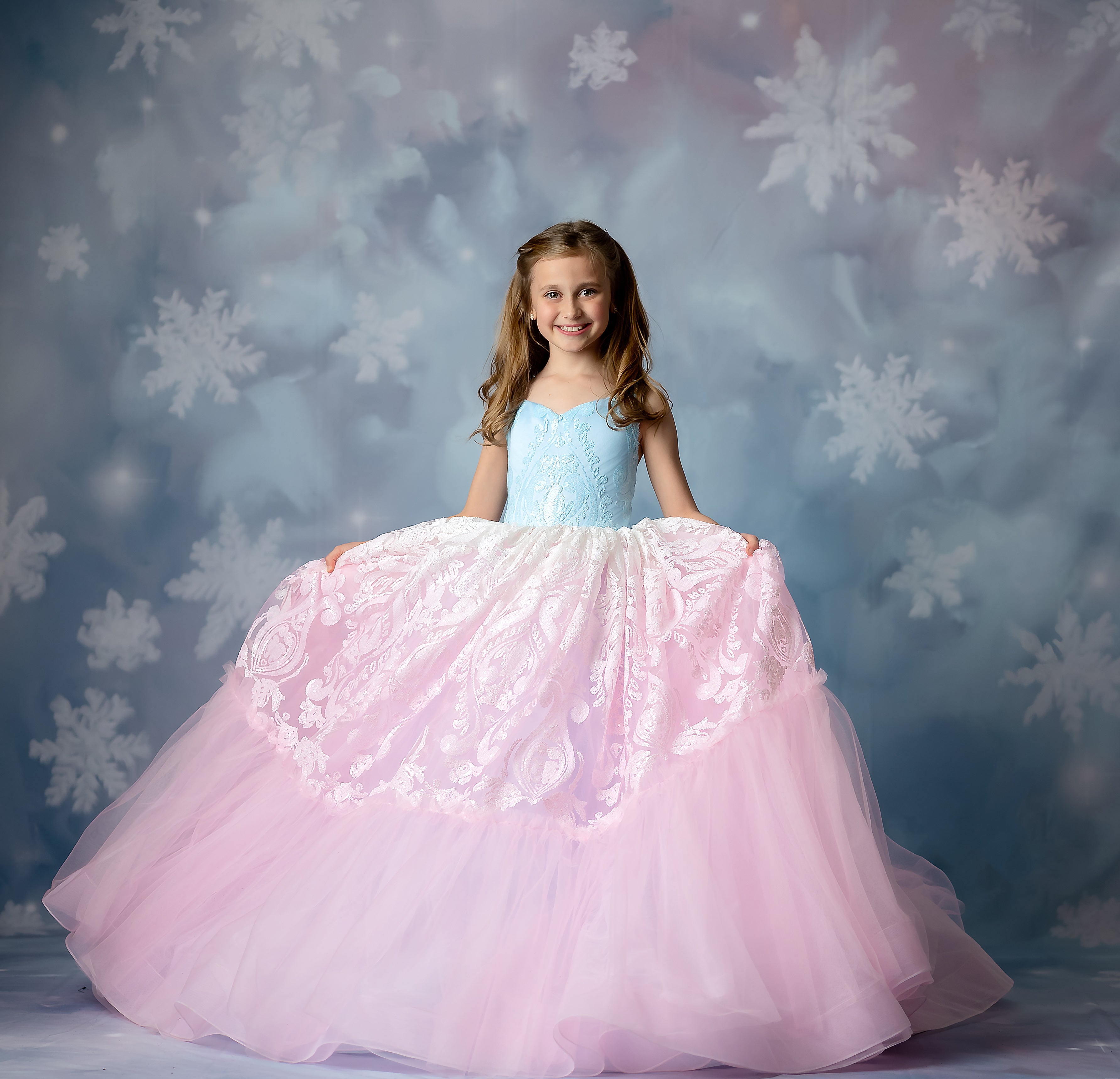 "Sugar Kisses" Floor-Length Dress  (4 Year - Petite 5 Year)