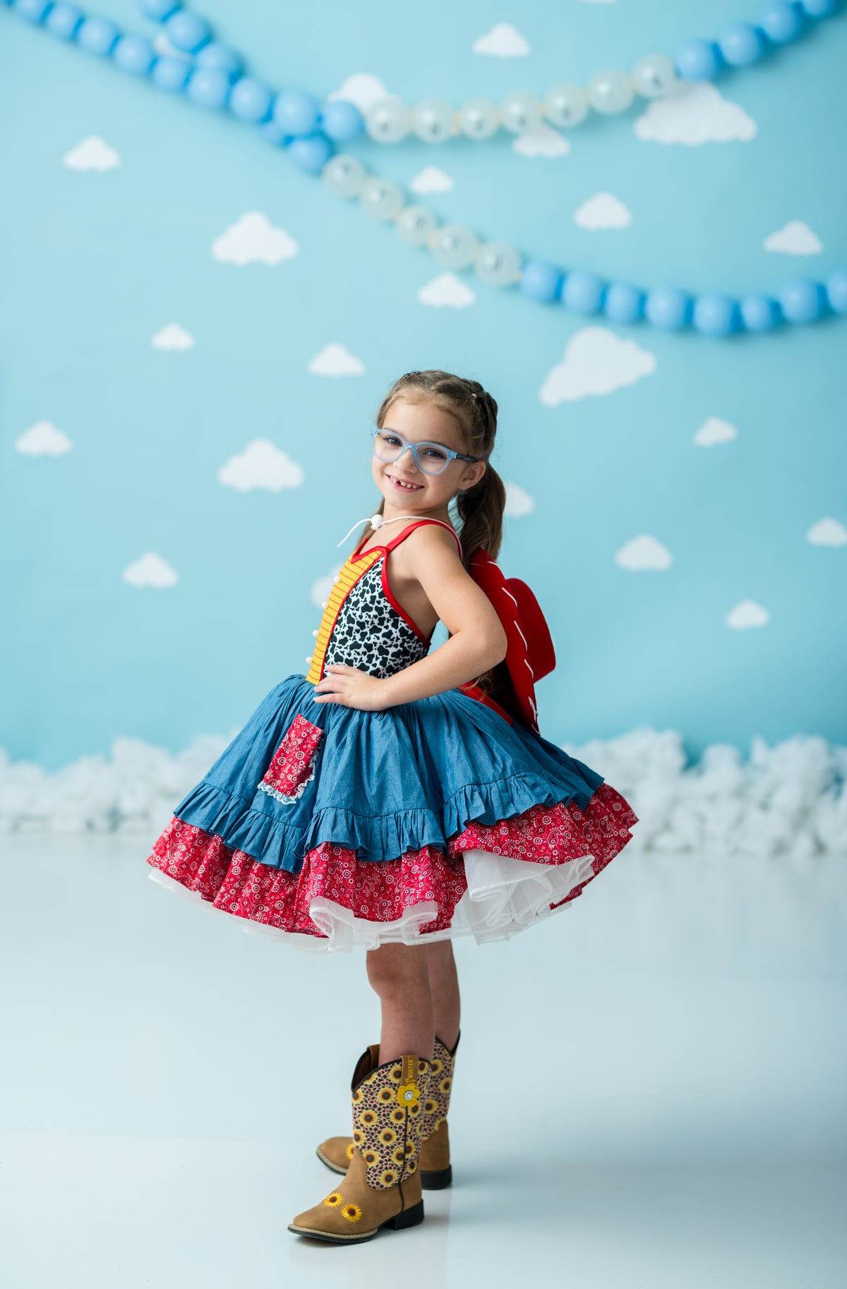 “You’ve Got a Friend” Western Twirl Dress Rental | Dress + Detachable Vest