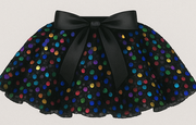 Custom Detachable Wrap Sequin Skirt