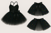 Custom Detachable Wrap Sequin Skirt