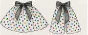 Custom Detachable Wrap Sequin Skirt