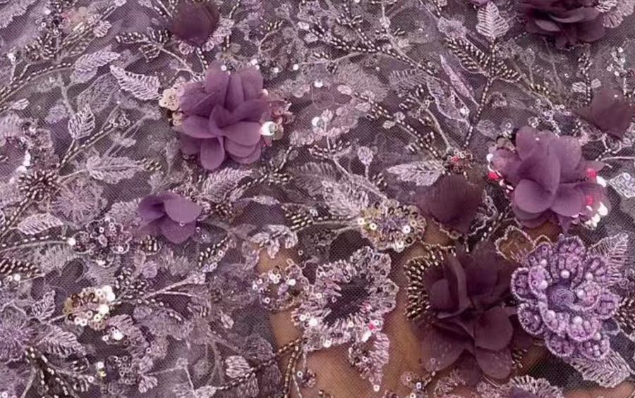“Violet Grace” Floor-Length Gown – Detachable Sleeves | Special Occasion Dress