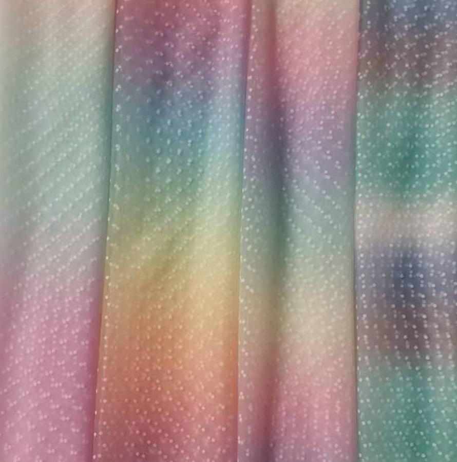 Colorful Bliss – Customizable Girls Pastel Gown with Detachable Tulle Sleeves for Photography & Special Events