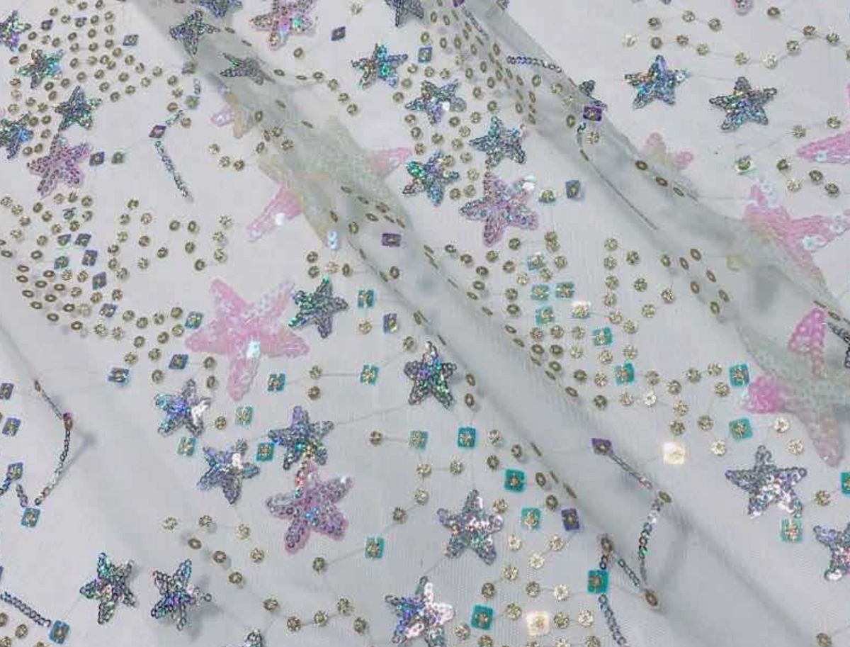 Confetti Star— Floor-Length Cascade Gown Choose Your Color | Editorial Dress | Couture Gown | Special Occasion Dress