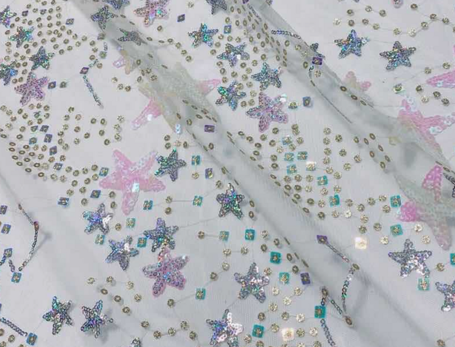 Confetti Star— Floor-Length Cascade Gown Choose Your Color | Editorial Dress | Couture Gown | Special Occasion Dress