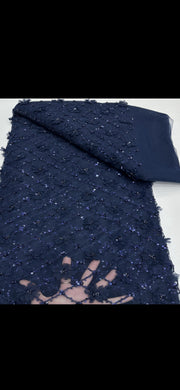 Remnant blue sequin