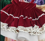 PRE ORDER Merry & Frosted Gingerbread Apron Dress  – Deluxe Holiday  Set  | Custom Colors Available | Editorial Dress | Special Occasion Gown
