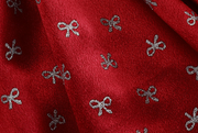 "The Scarlet Snowfall ” Vintage-Length Dress - Couture Gown, Special Occasion Dress