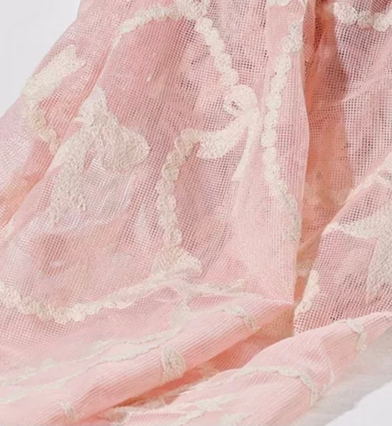 "Pink Parlor" Vintage Petal Dress | Editorial Couture Gown for Special Occasions