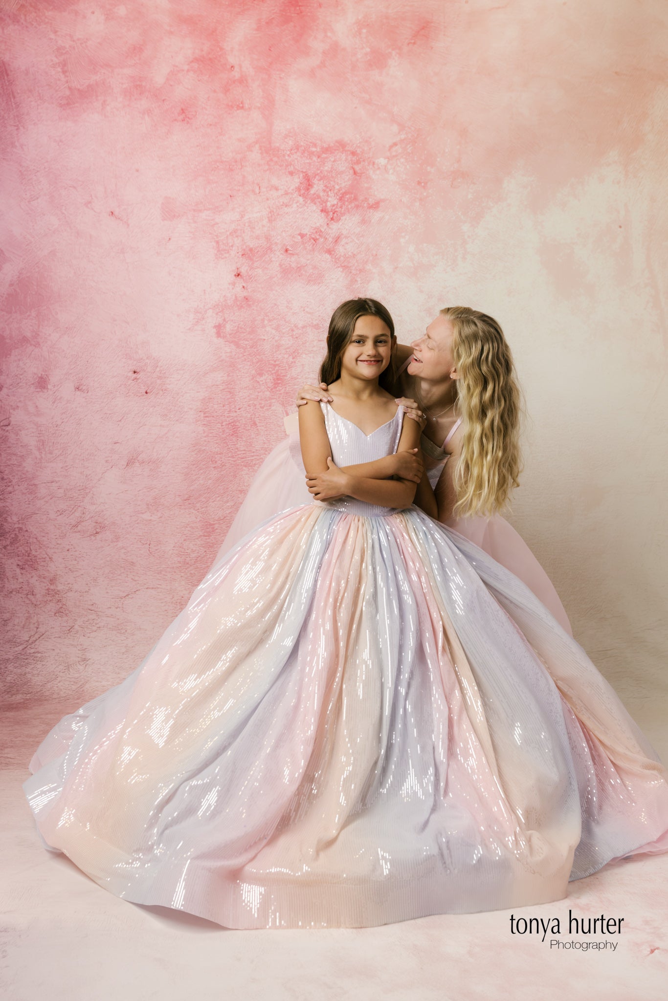 Aurora Gleam - Floor Length Gown with Detachable Tulle Sleeves (9-10 Years)