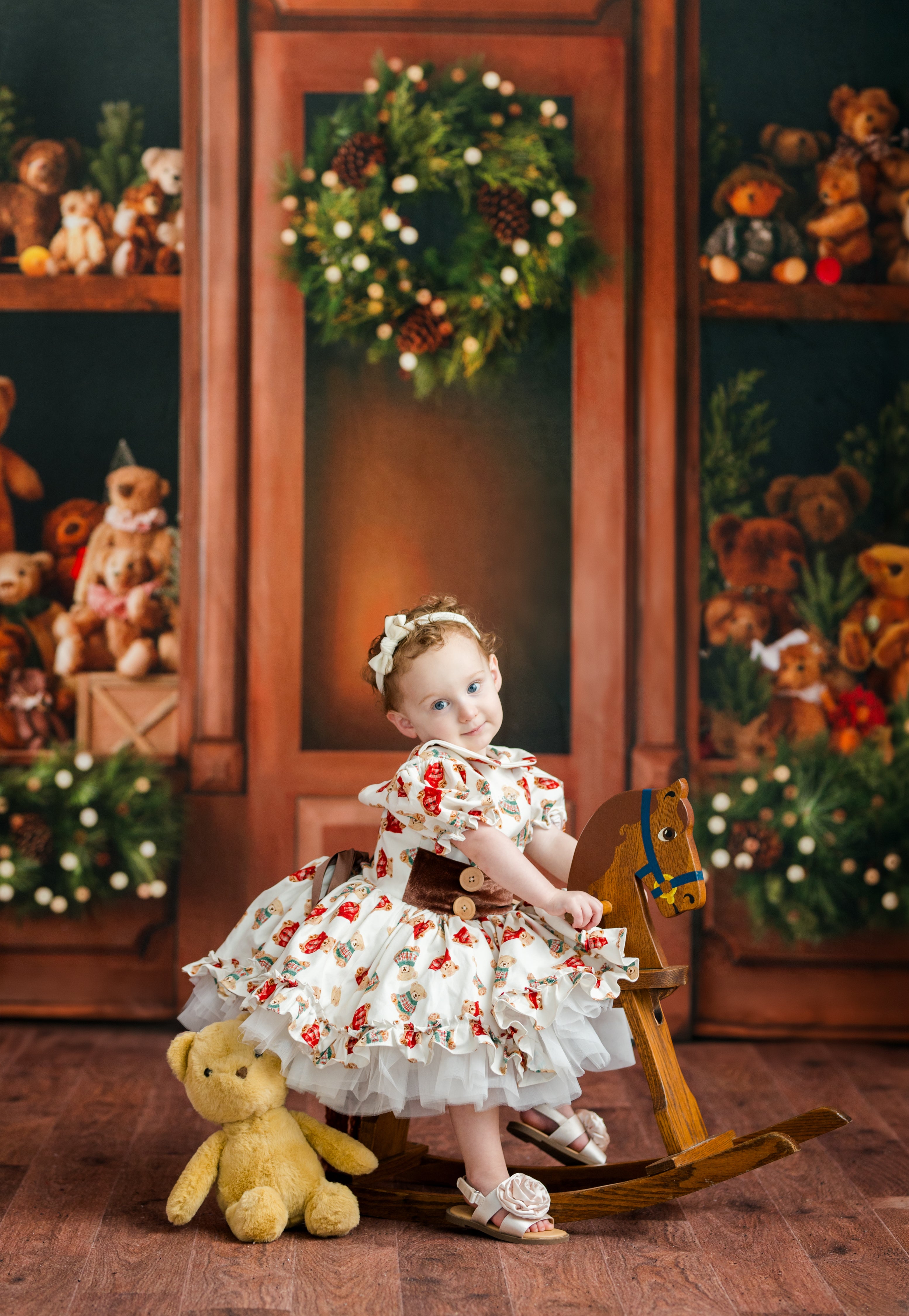 Little Bear Darling Christmas Dress Rental | Fits 4Y-5Y