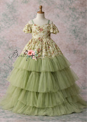 Mossflower Floor-Length Gown | Child to Adult Couture | Special Occasion Dress