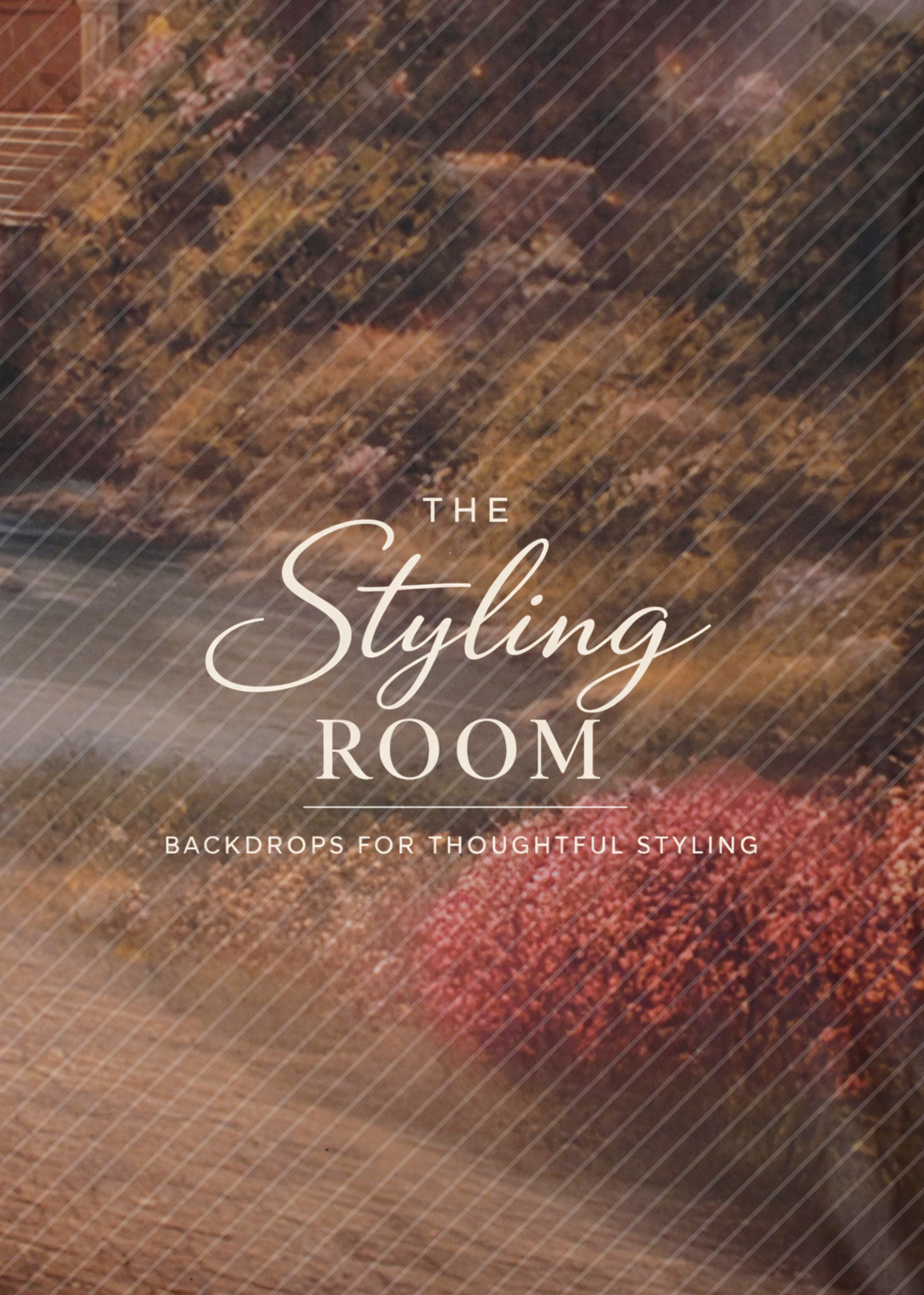 Nature scene with 'The Styling Room' text overlay