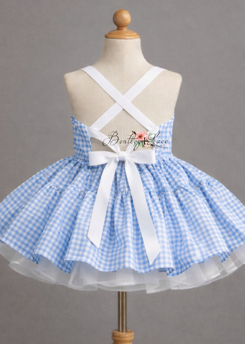 "Bluebird Path Dress" Vintage Petal Dress | Editorial Couture Gown for Special Occasions