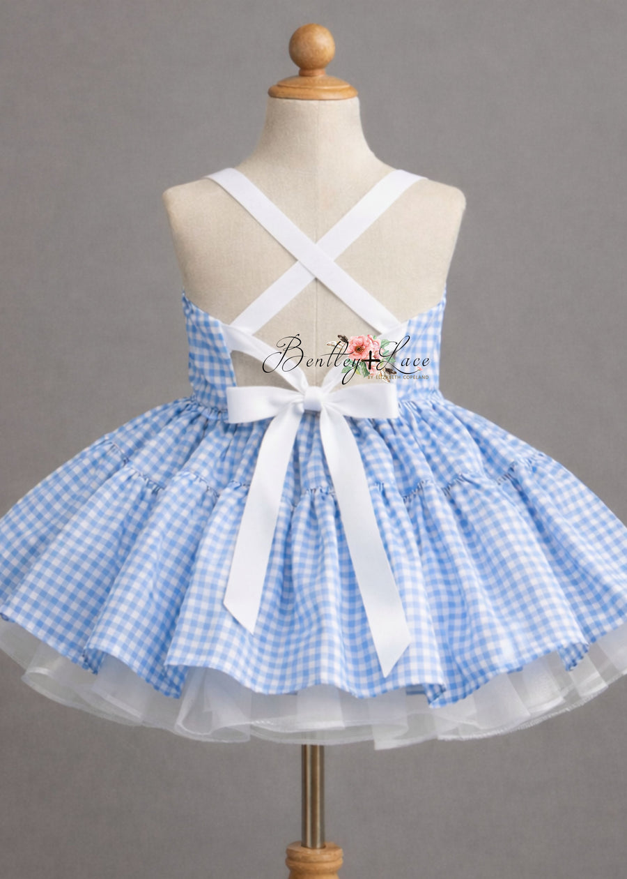 "Bluebird Path Dress" Vintage Petal Dress | Editorial Couture Gown for Special Occasions