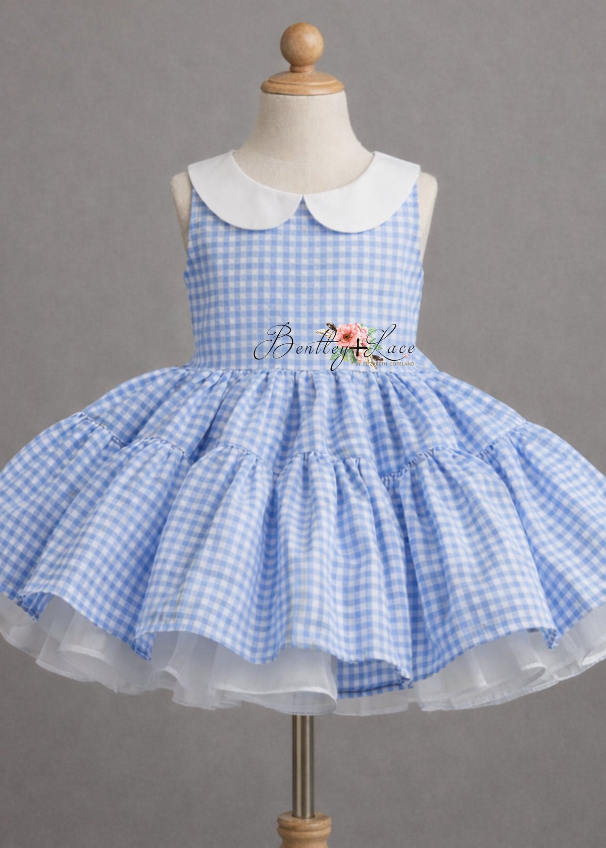 "Bluebird Path Dress" Vintage Petal Dress | Editorial Couture Gown for Special Occasions