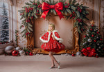 Velvet Whimsy Bows Dress + Hooded Cape -Pick color and fabric option. Editorial Dress, Couture Gown, Special Occasion Dress