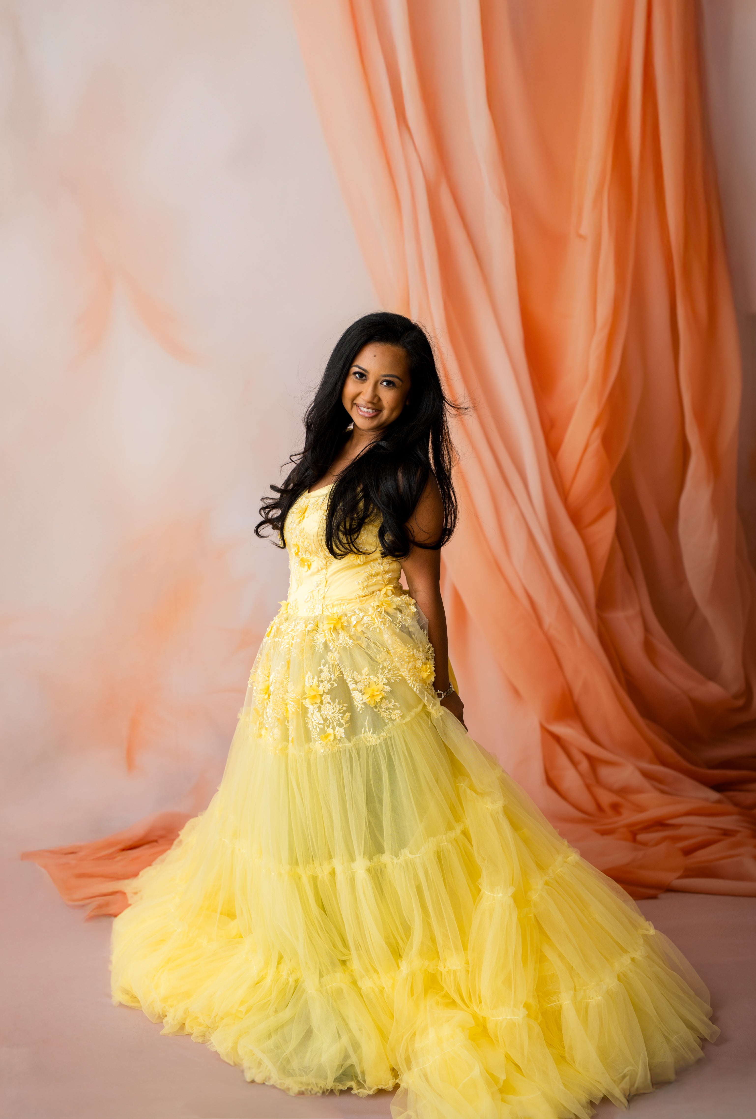 "Buttercup" Floor Length Gown in Yellow (Adult 0-Adult 10)