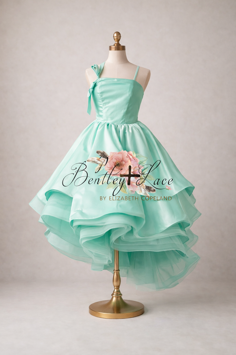 "Willow Whisper" High low  Editorial Dress, Couture Gown, Special Occasion Dress