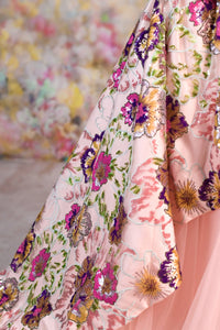 New Colorful Sunset High-Low Rental Gown | Fits 8Y–Petite 9Y