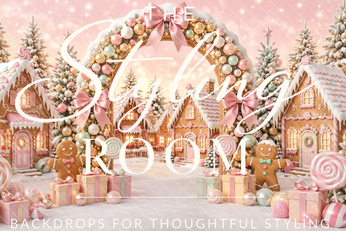 Candyland Dreams by The Styling Room -12 feet wide × 9 feet tall- × Fleece Fabric -Backdrop rental