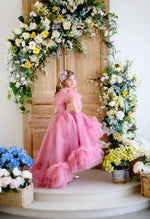 "Rose Printemp" - High Low Gown (Custom color options)  Editorial Dress, Couture Gown, Special Occasion Dress