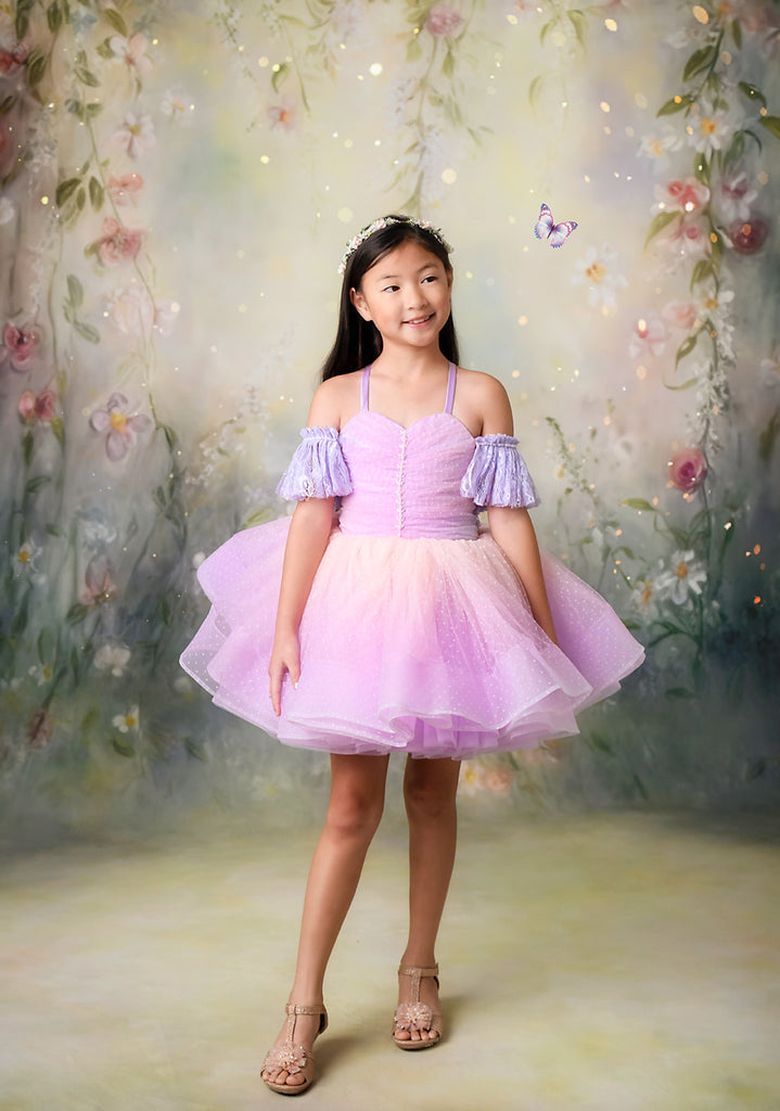 Confetti - Petal "Rainbow Party" Petal Length Dress (4 Year-Petite 5 Year)