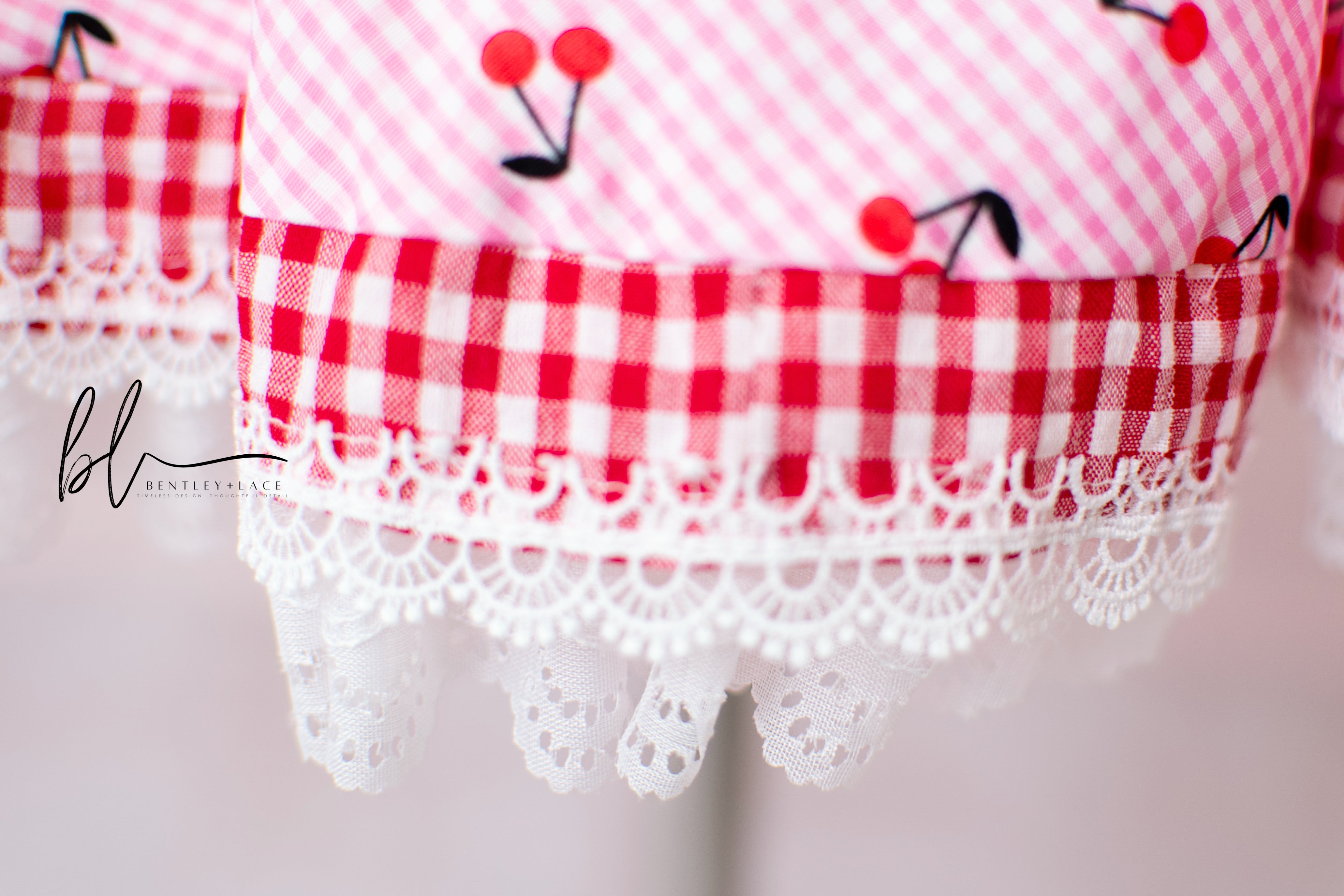 Cherry Picnic Custom Heirloom Dress Option One