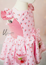 Cherry Picnic Custom Heirloom Dress Option One