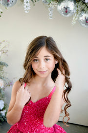 "Velvet glam" Sequin High Low  Editorial Dress, Couture Gown, Special Occasion Dress