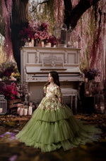 Mossflower Floor-Length Gown | Child to Adult Couture | Special Occasion Dress