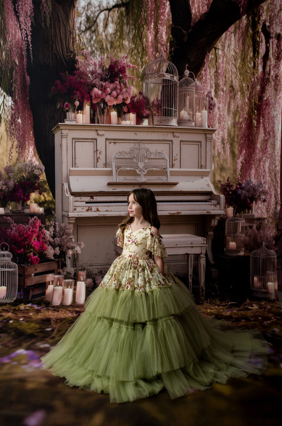 Mossflower Floor-Length Gown | Child to Adult Couture | Special Occasion Dress