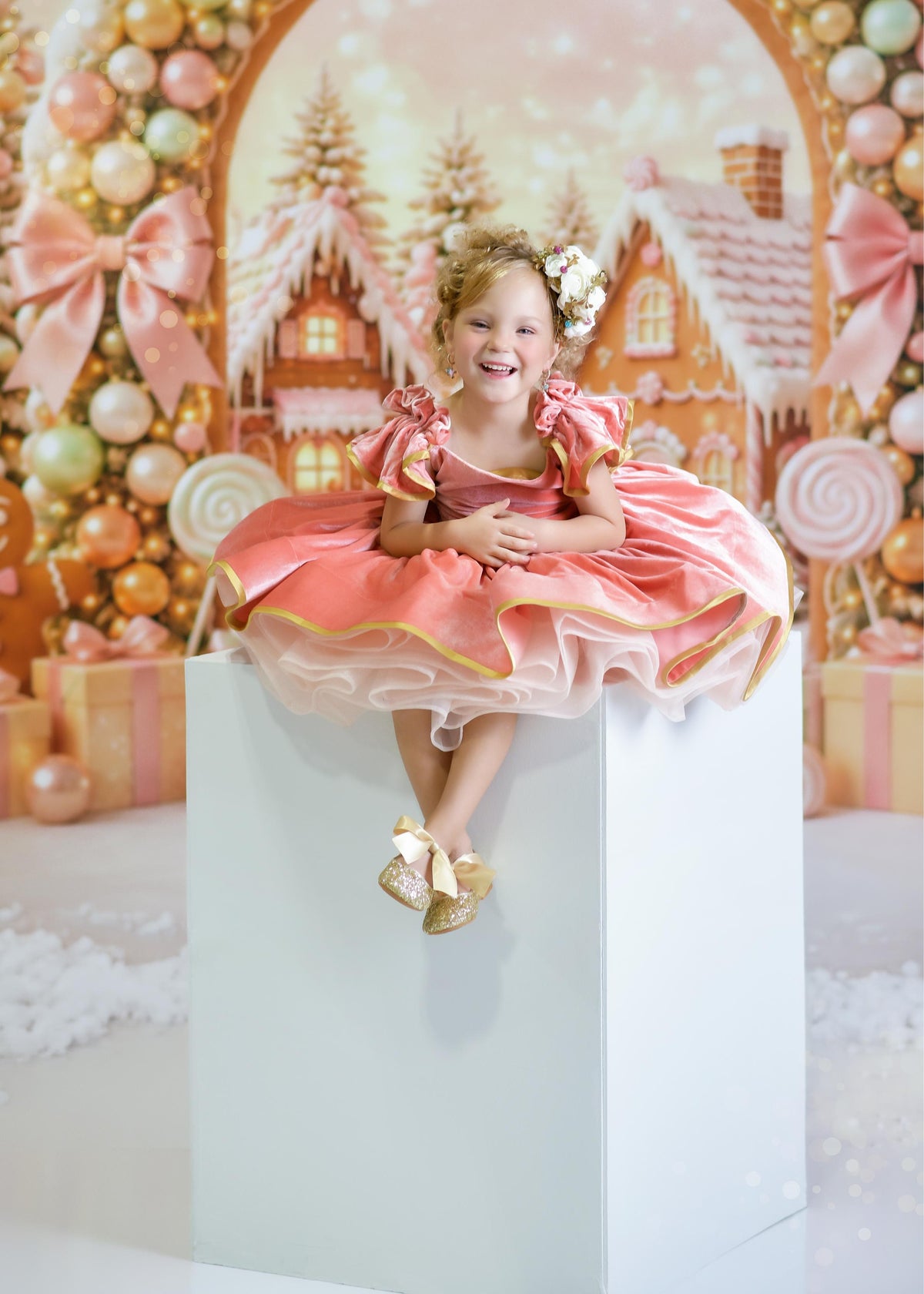 Candyland Dreams by The Styling Room -12 feet wide × 9 feet tall- × Fleece Fabric -Backdrop rental