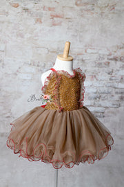 "Ging" Sequin petal and cape -  Editorial Dress, Couture Gown, Special Occasion Dress