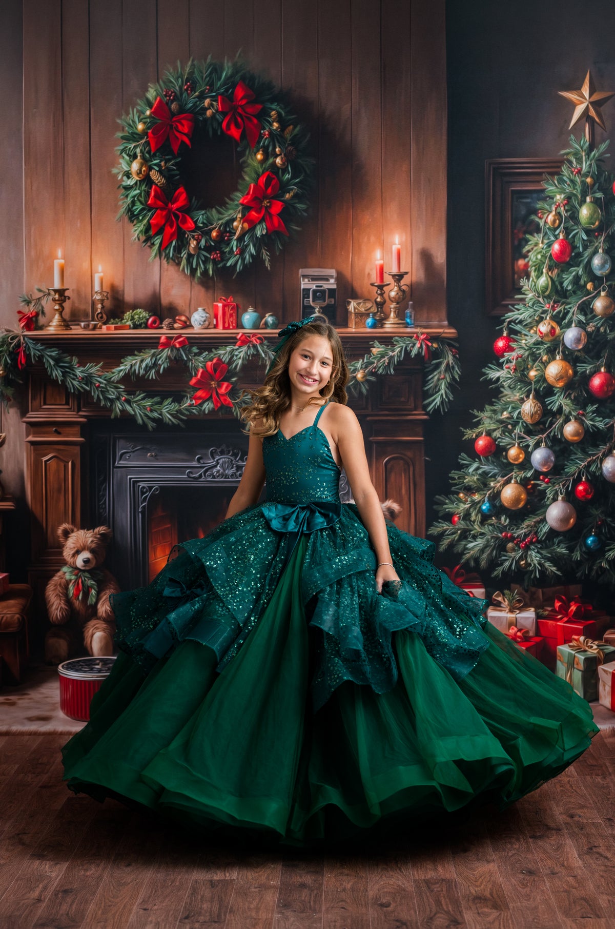 Margaux Floor-Length Couture Gown | Fits 9Y–Petite 10Y
