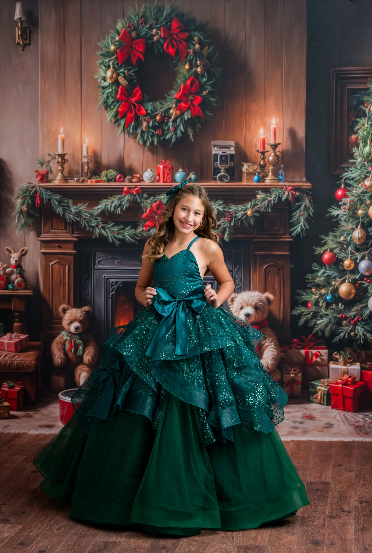 Margaux Floor-Length Couture Gown | Fits 9Y–Petite 10Y