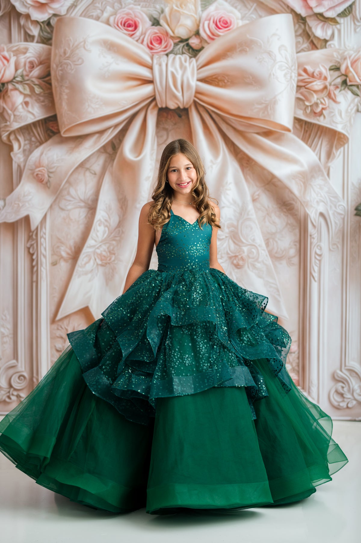 Margaux Floor-Length Couture Gown | Fits 9Y–Petite 10Y