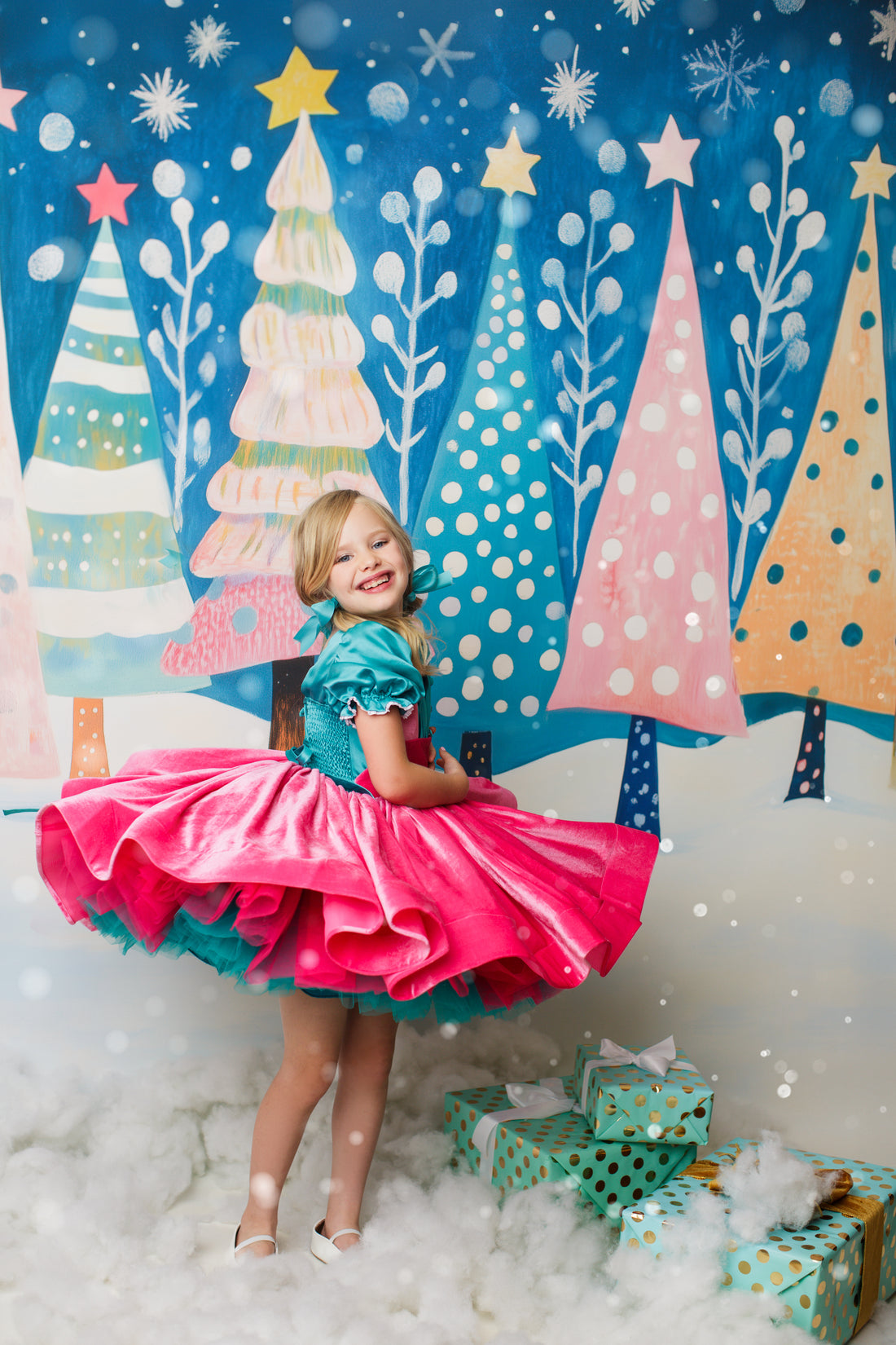 "Candy Affair Dress" -   petal length dress ( 6 Year - 7 Year)