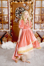 "Kimberly"  Velvet High Low Editorial Dress, Couture Gown, Special Occasion Dress