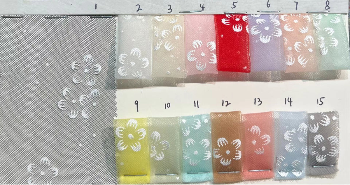 Detachable Daisy fabric+tulle skirts (Child -Adult Sizes) -  Custom color / fabric options available