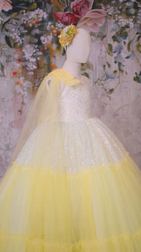 "Harmony" Daisy Floor Length Gown | Custom Colors Available for Special Occasions & Photoshoots