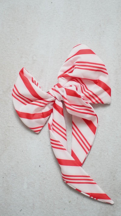 candy cane holiday bows