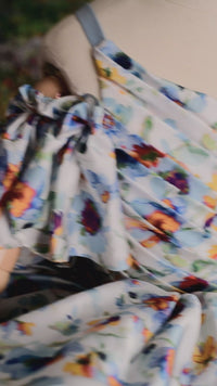 Rts "Watercolor Posy" petal Length Dress ( 5 Year - 6 Year)