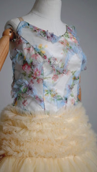 New "Meadow Bloom" Couture Floor length gown (11 Year - Petite 16 Year)