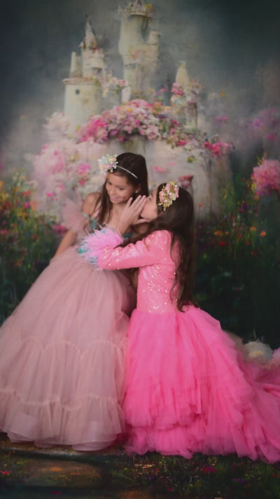 Rental gowns: short tulle rental dress - Pink tulle dress, barbie inspired rental dress, barbie inspired dress, barbie inspired tulle dress, custom barbie dress. Girls dresses for photography sessions. 