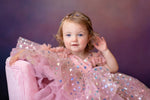Star-themed dress perfect for styled photography sessions

