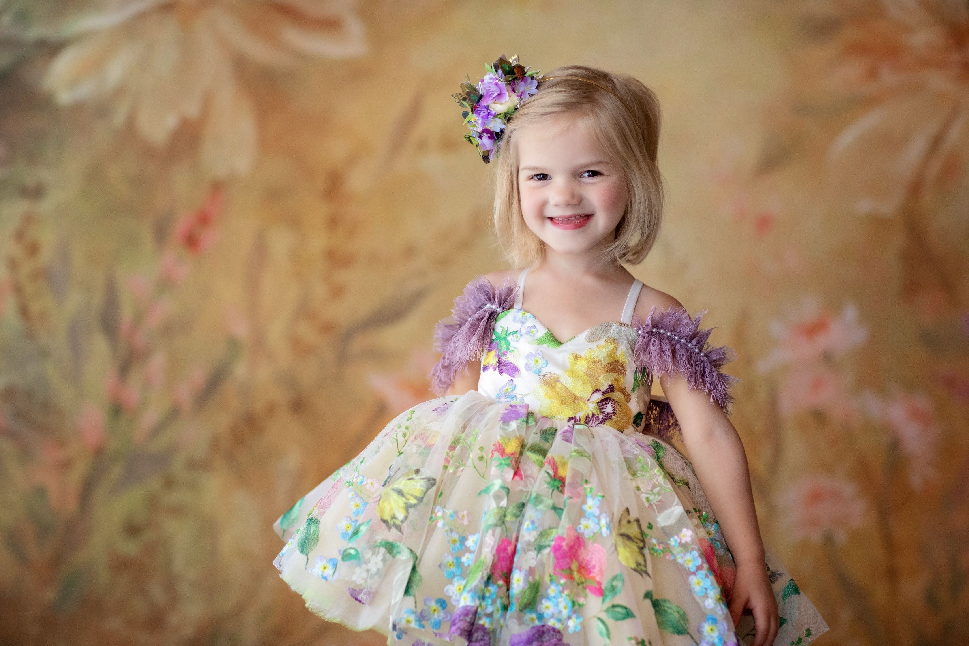 Petal "Monet"- Short Length Dress (2 Year - Petite 4 Year) retired rental