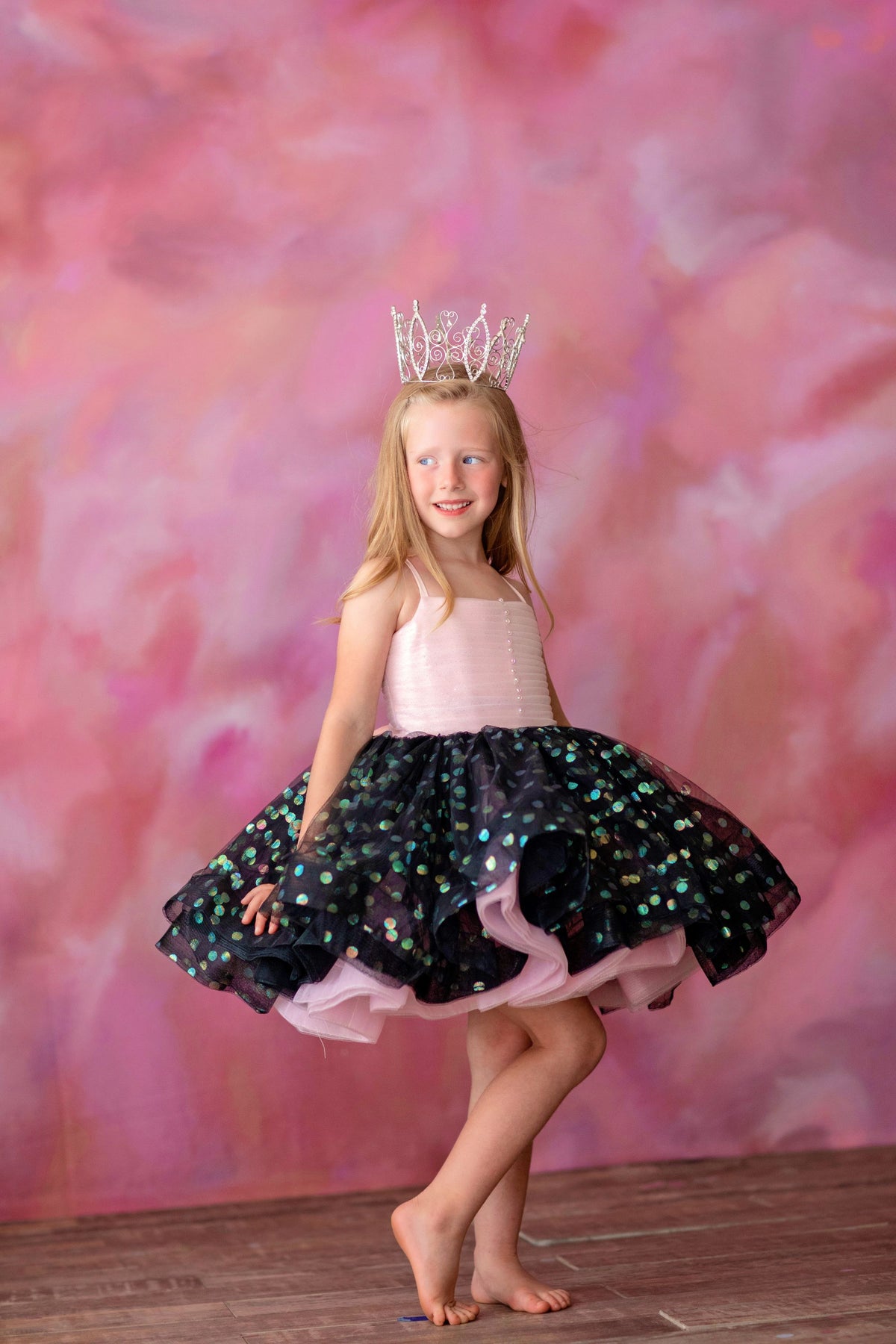 Remnant blue sequin