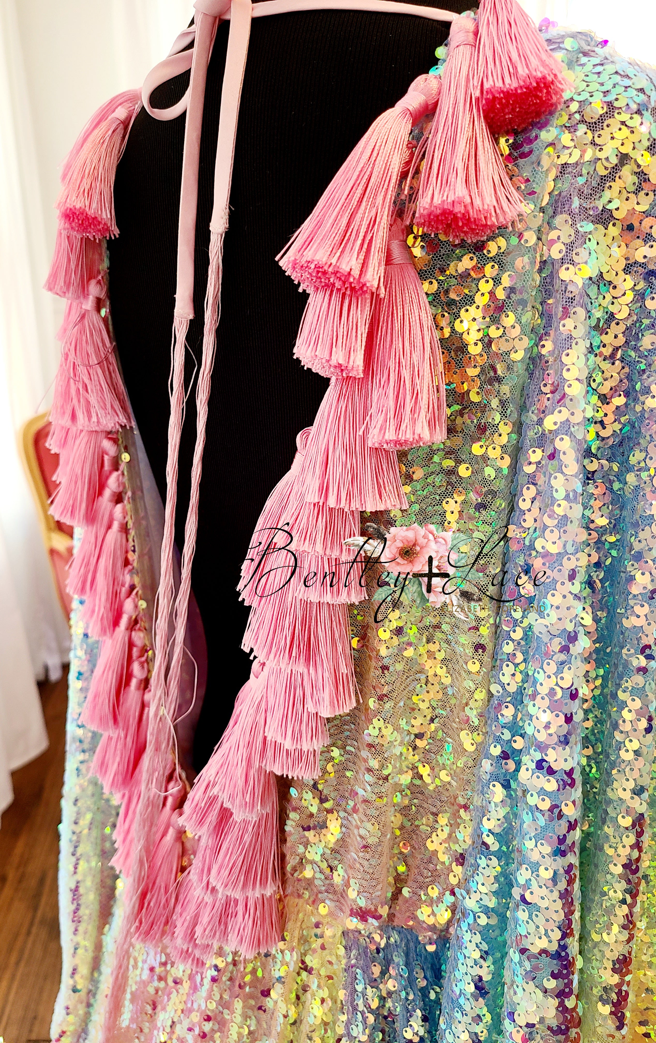 Rainbow Disco-Beautiful boho inspired gown - (TEEN-ADULT) -Maternity friendly.